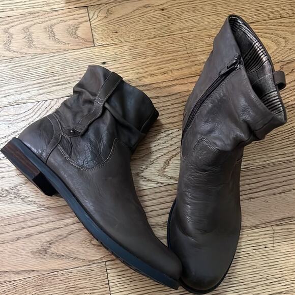 OBEO YASMIN BIO SYSTEM BROWN ANKLE LEATHER WALKING BOOTS SIZE 9.5N - Picture 2 of 9